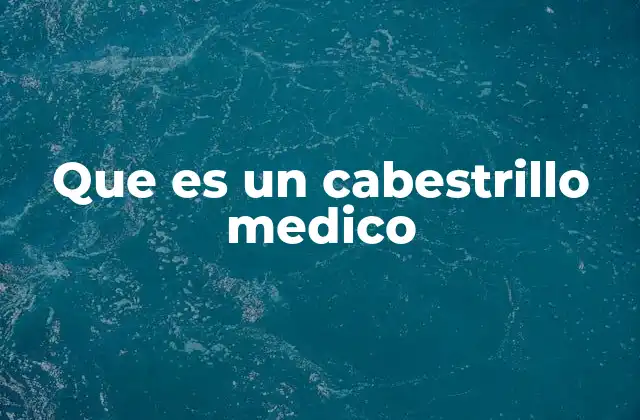 Que es un Cabestrillo Medico