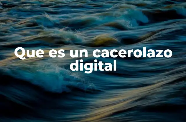 Que es un Cacerolazo Digital