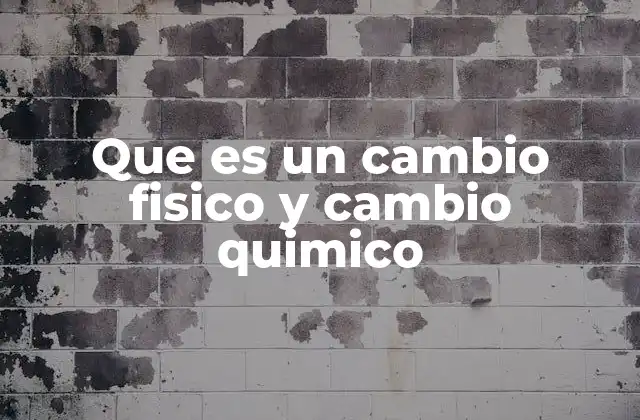 Diferencias entre transformaciones de la materia