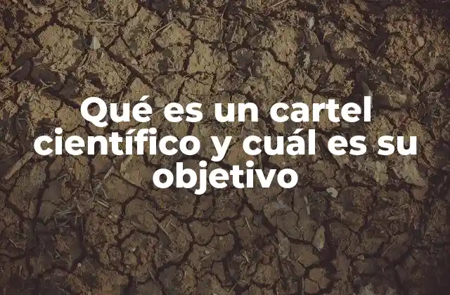 Qué es un Cartel Científico y Cuál es Su Objetivo