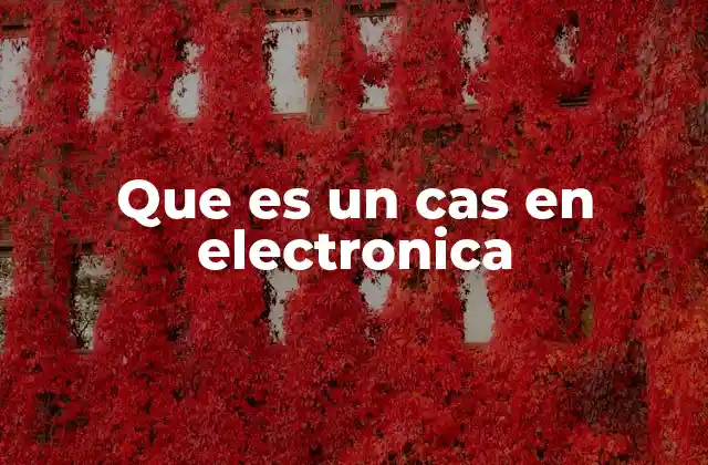 Que es un Cas en Electronica