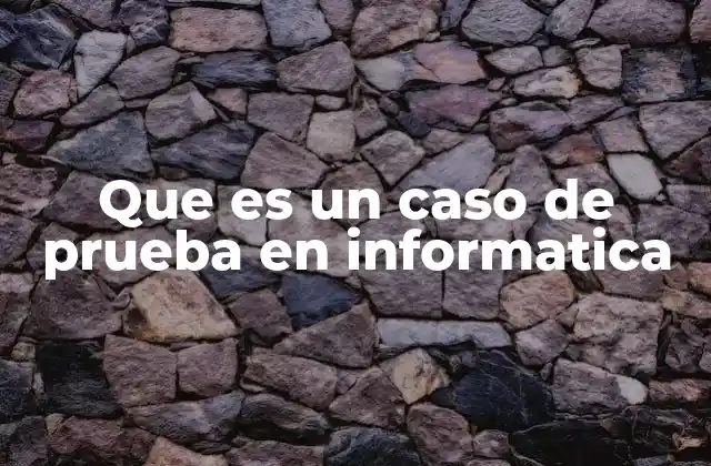 El papel de los casos de prueba en la calidad del software