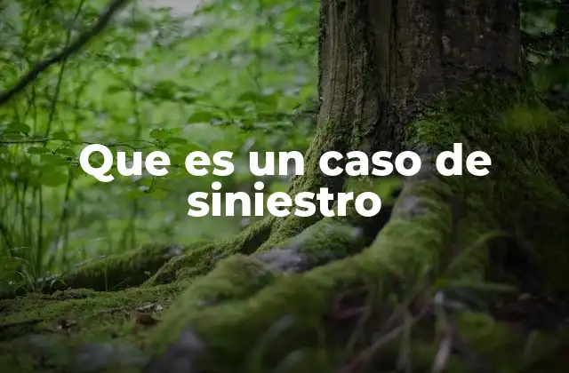 Situaciones en las que se declara un siniestro