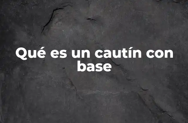Qué es un Cautín con Base