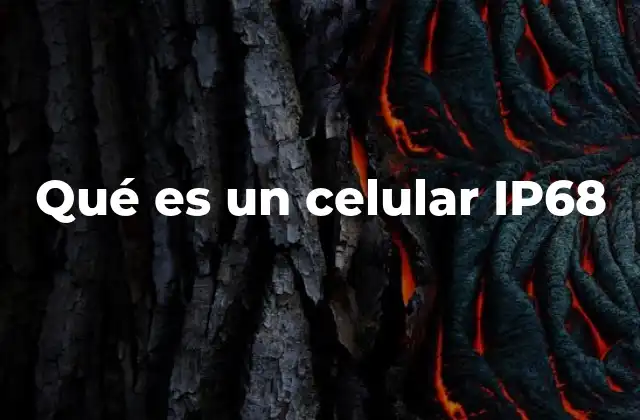 Qué es un Celular Ip68