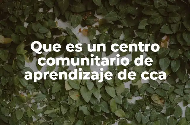La importancia de los centros comunitarios de aprendizaje en el desarrollo local