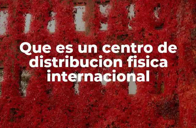 Que es un Centro de Distribucion Fisica Internacional 2 El rol estratégico de los centros de distribución en la logística global