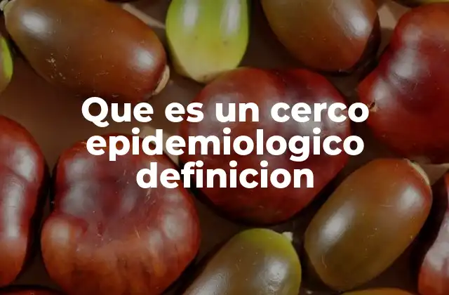 Que es un Cerco Epidemiologico Definicion 5 Medidas clave para implementar un cerco epidemiológico