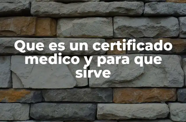 La importancia del certificado médico en diferentes contextos