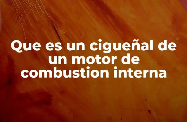 Que es un Cigueñal de un Motor de Combustion Interna