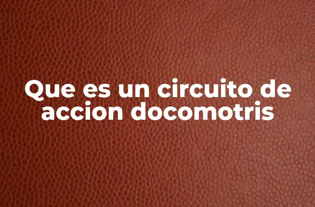 Que es un Circuito de Accion Docomotris