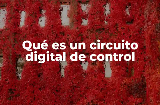 Qué es un Circuito Digital de Control