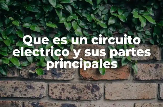 Que es un Circuito Electrico y Sus Partes Principales