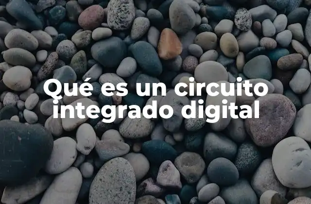 Qué es un Circuito Integrado Digital