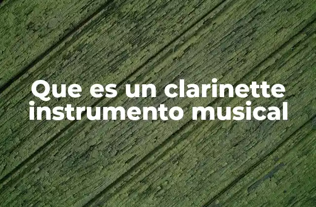 El clarinete y su importancia en la música clásica