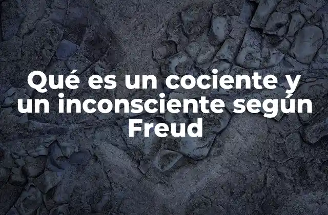 Qué es un Cociente y un Inconsciente según Freud
