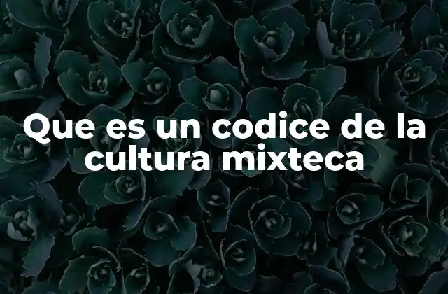 La importancia de los códices mixtecos en la historia mesoamericana