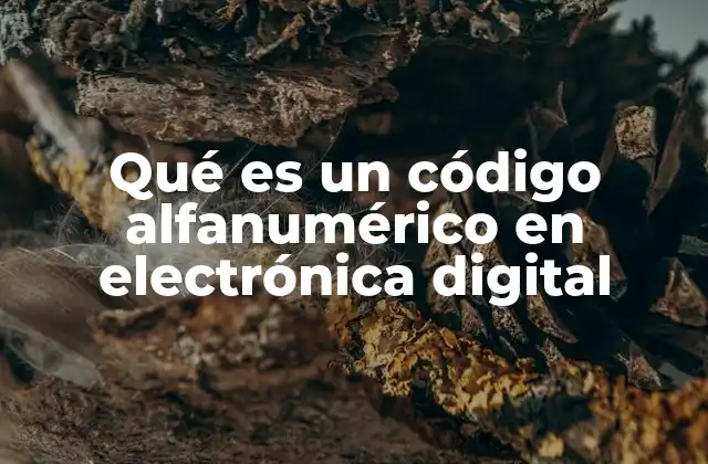 Qué es un Código Alfanumérico en Electrónica Digital