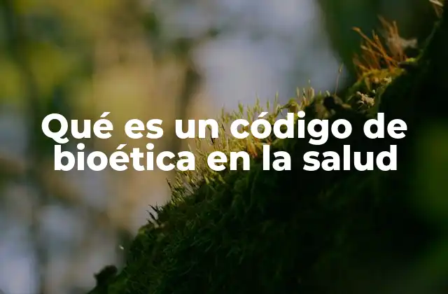 Qué es un Código de Bioética en la Salud