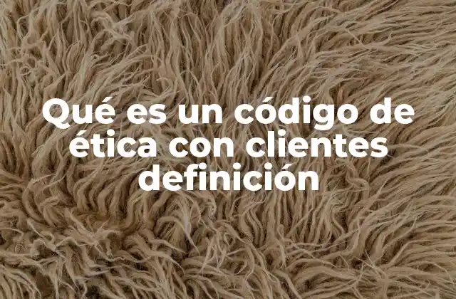 Qué es un Código de Ética con Clientes Definición 2 La importancia de establecer normas en la relación con los clientes