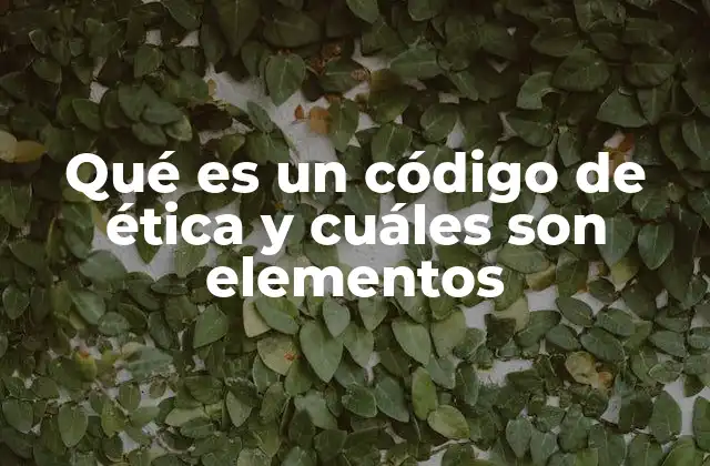 Qué es un Código de Ética y Cuáles Son Elementos