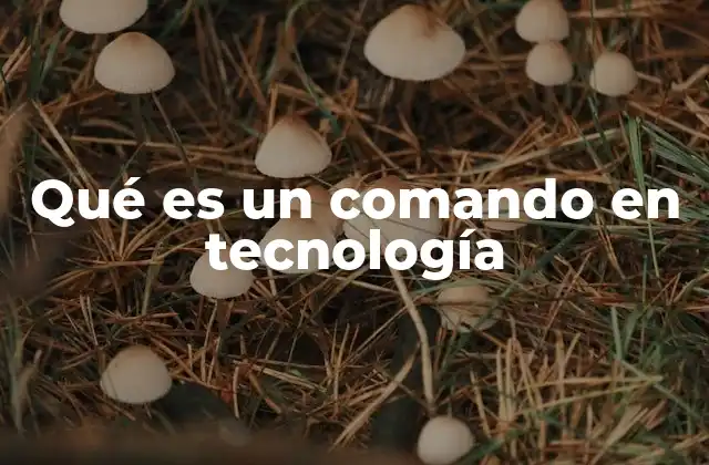 Qué es un Comando en Tecnología