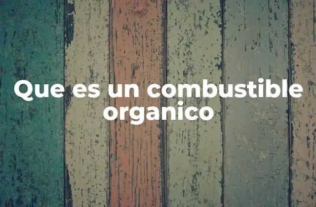 Que es un Combustible Organico 2 Origen y formación de los combustibles orgánicos