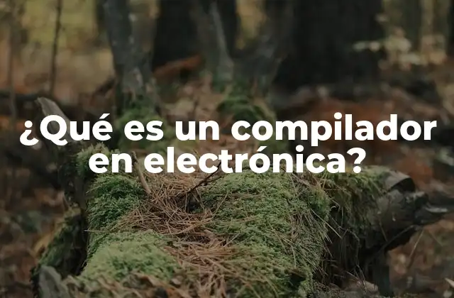 ¿qué es un Compilador en Electrónica?