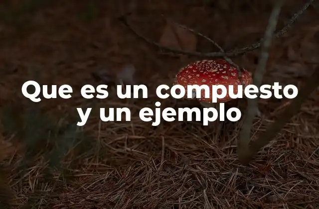 Que es un Compuesto y un Ejemplo 2 Características y propiedades de los compuestos