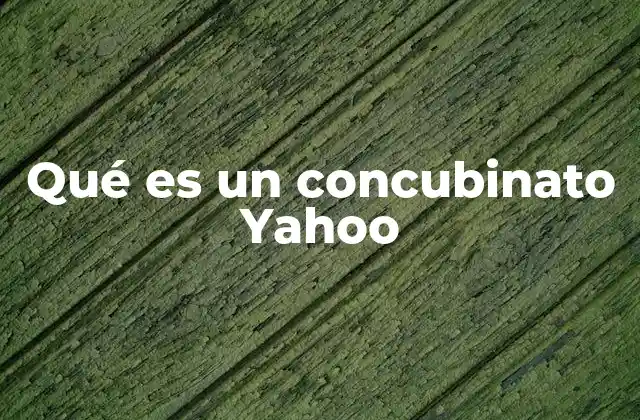 Qué es un Concubinato Yahoo