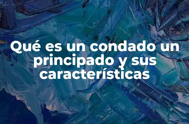 Qué es un Condado un Principado y Sus Características