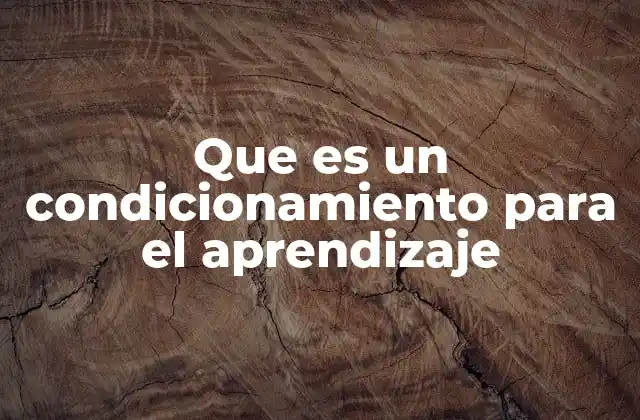 El papel del condicionamiento en la formación de hábitos