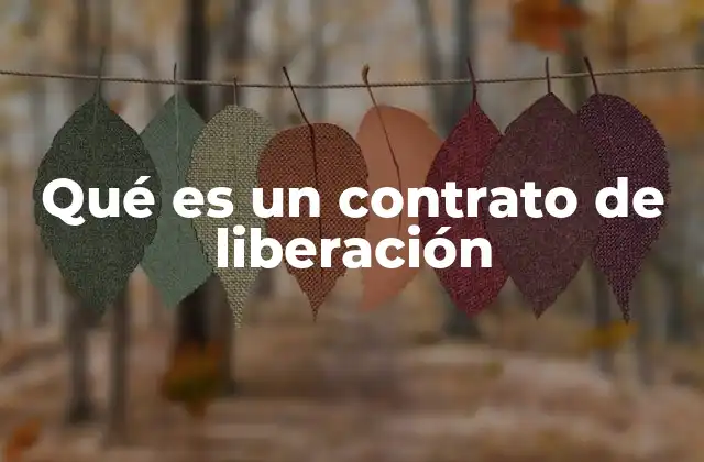 Qué es un Contrato de Liberación