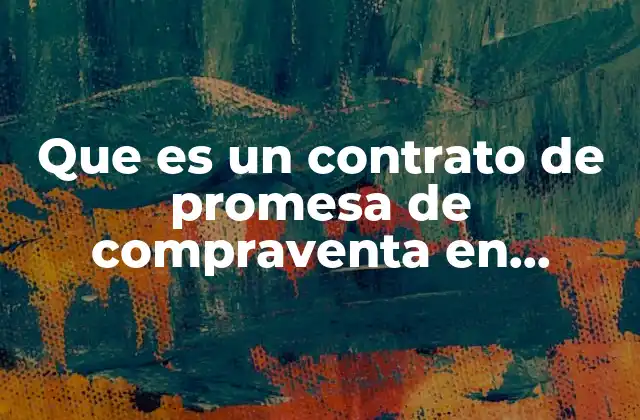 El papel del contrato de promesa de compraventa en la seguridad jurídica