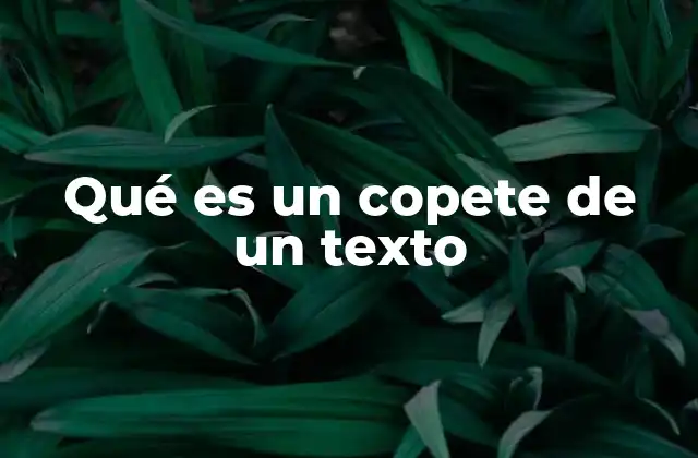 Qué es un Copete de un Texto 2 El papel del copete en la estructura de un artículo