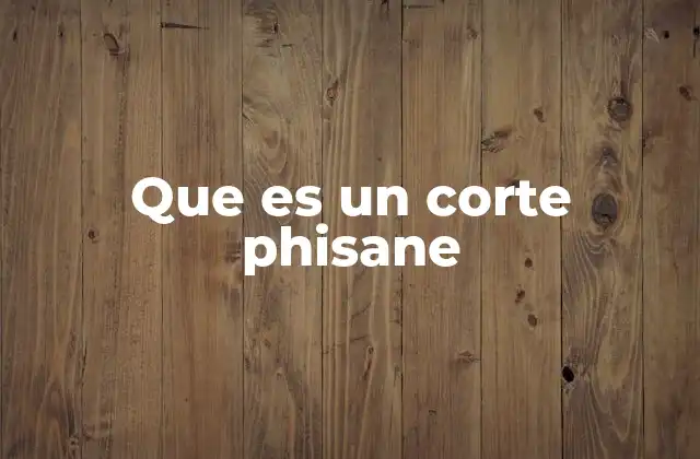 Que es un Corte Phisane