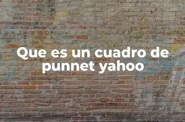 Que es un Cuadro de Punnet Yahoo