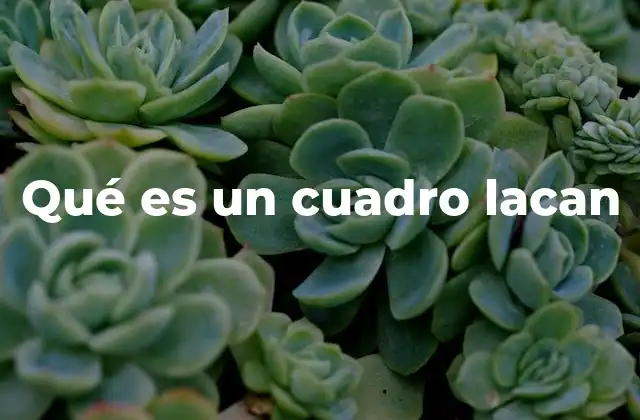 Qué es un Cuadro Lacan