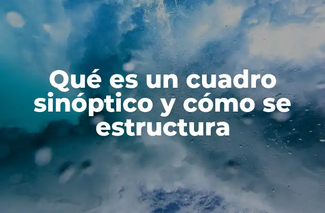 Qué es un Cuadro Sinóptico y Cómo Se Estructura 2 La importancia de la estructura en los cuadros sinópticos