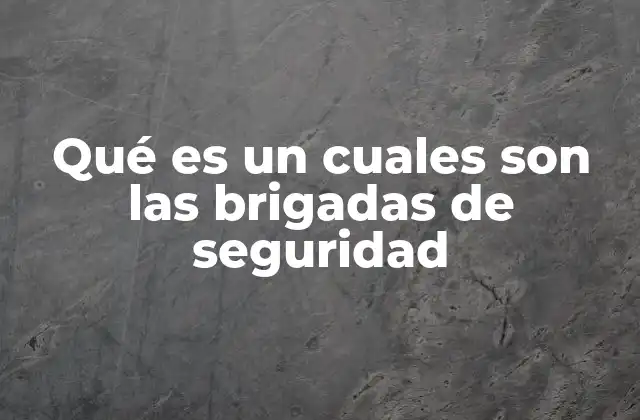 Qué es un Cuales Son las Brigadas de Seguridad 2 La importancia de contar con brigadas de seguridad en el entorno laboral
