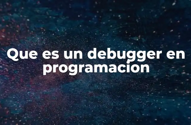 Que es un Debugger en Programacion