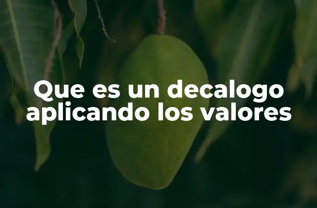 Que es un Decalogo Aplicando los Valores 2 La importancia de los decálogos como guías morales y éticas