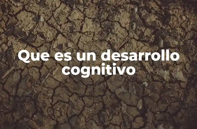 Que es un Desarrollo Cognitivo
