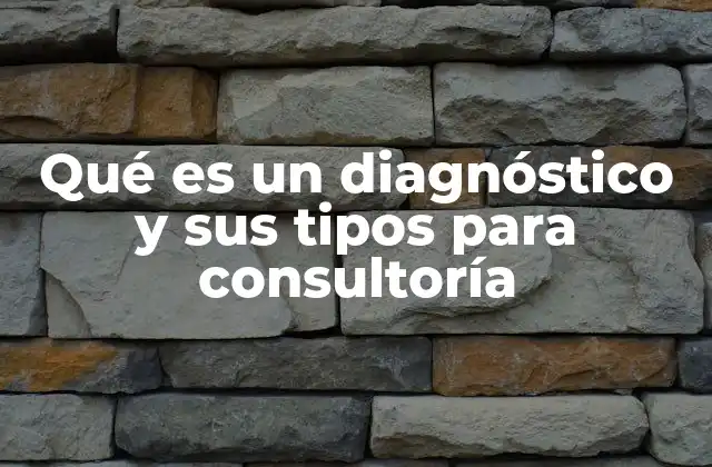 Qué es un Diagnóstico y Sus Tipos para Consultoría