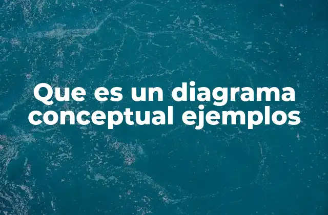 Que es un Diagrama Conceptual Ejemplos