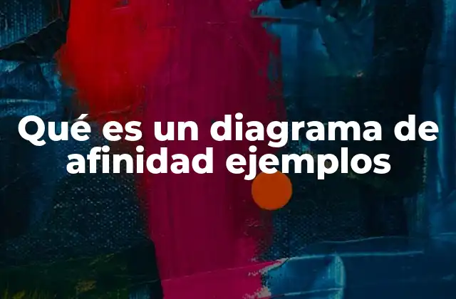 Qué es un Diagrama de Afinidad Ejemplos