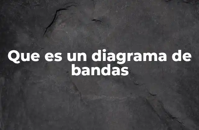 Que es un Diagrama de Bandas