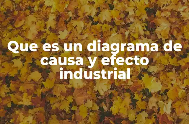 Que es un Diagrama de Causa y Efecto Industrial 2 La importancia del diagrama de causa y efecto en la gestión de la calidad