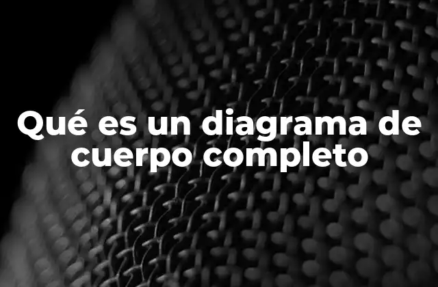 Qué es un Diagrama de Cuerpo Completo