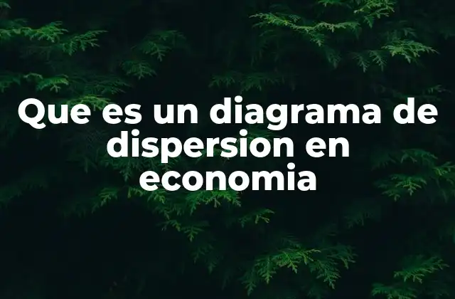 Que es un Diagrama de Dispersion en Economia